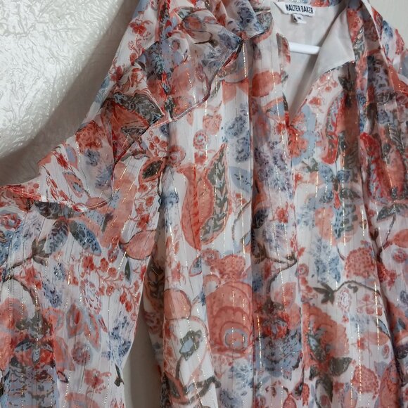 Walter Baker Floral blouse size M - Picture 4 of 6